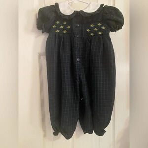 Vintage BT Kids Smocked Bubble Romper